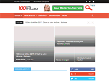 Tablet Screenshot of 100kmdemillau.com